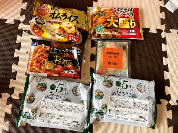 川崎市のコロナ患者のための救援物資の冷凍食品